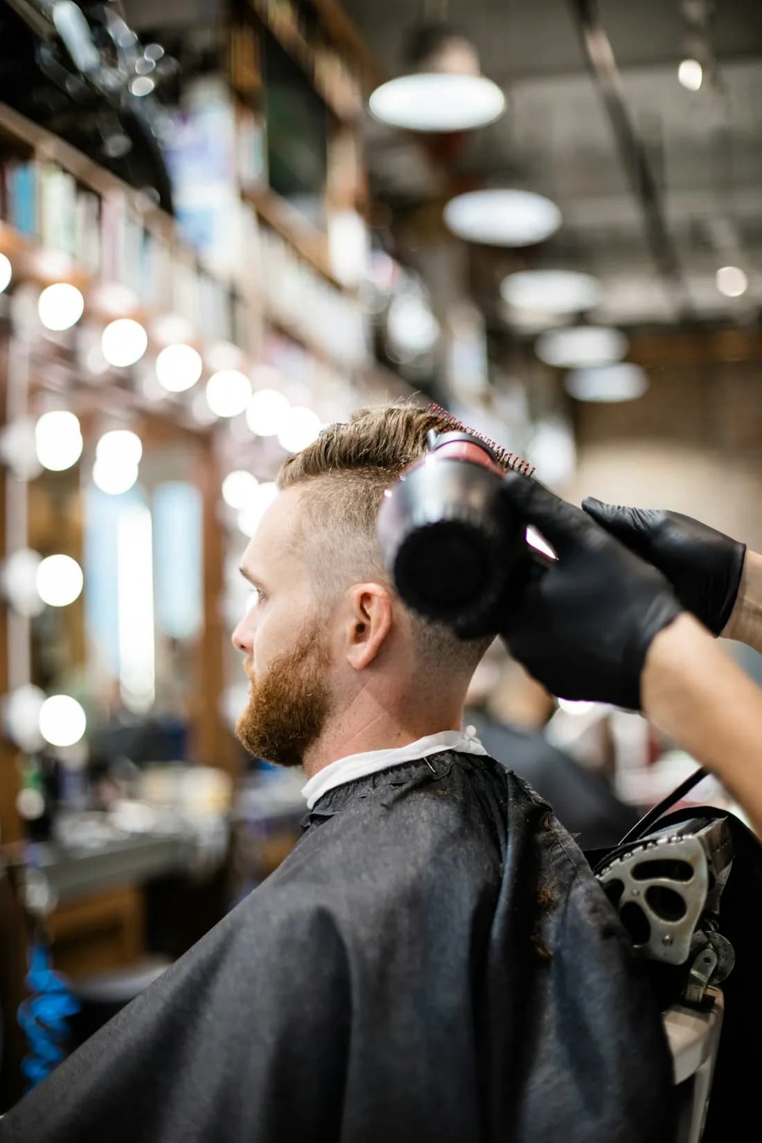 Corte hecho en la barbería