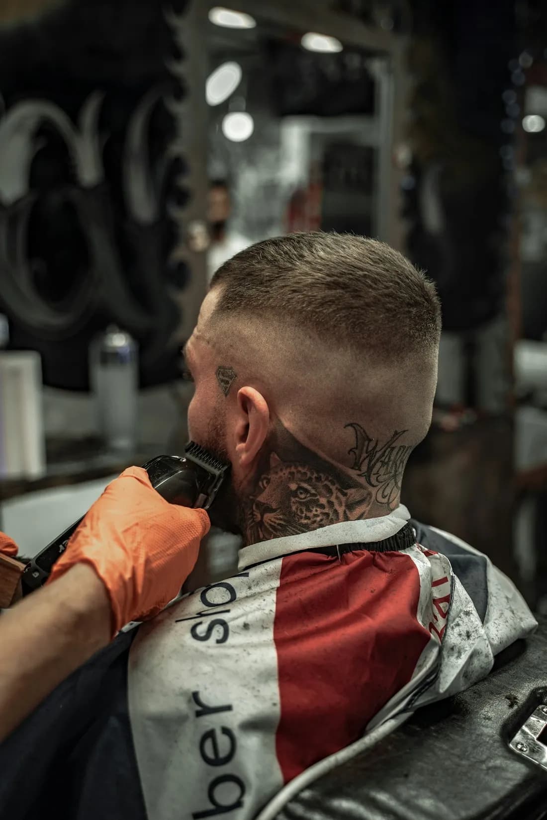 Corte hecho en la barbería