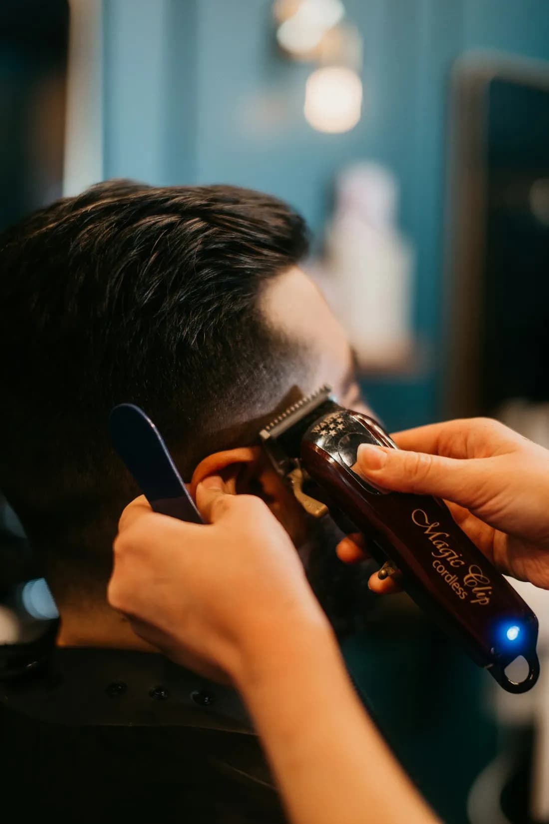 Corte hecho en la barbería