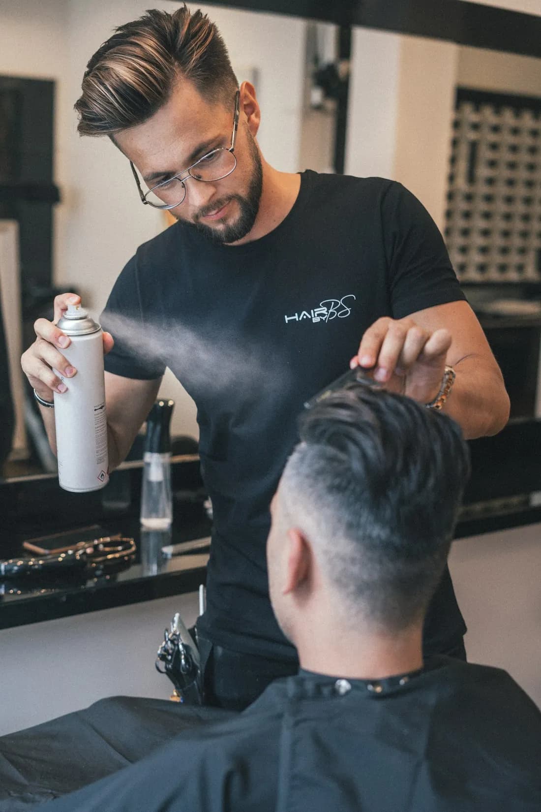 Corte hecho en la barbería